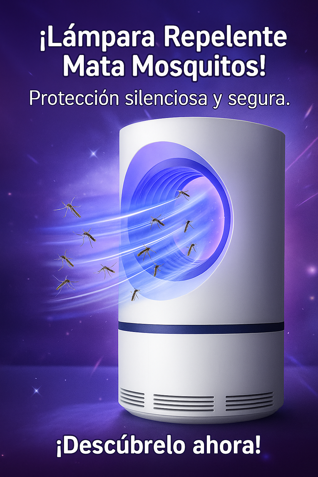 Lámpara Repelente Mata Mosquitos – Protección silenciosa y segura